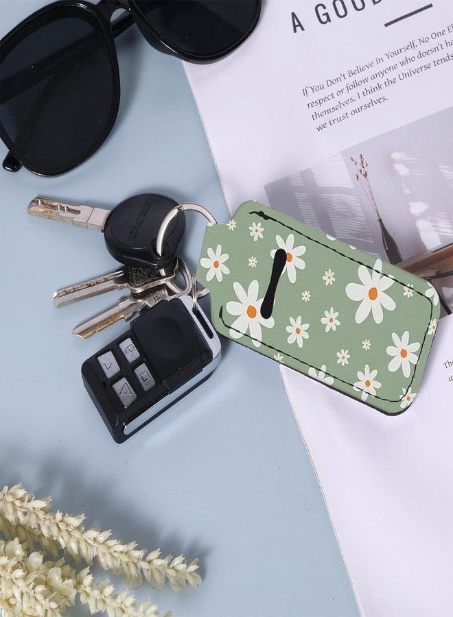 WXCYDG Lip Balm Holder Key Chain,Lip Balm Keychain Holder with Clip（Flowers 4） - Image 5